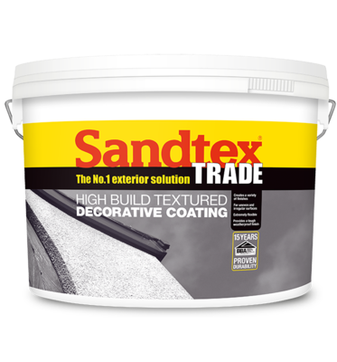 Sandtex High Build 15kg Light Magnolia Textured Decorative Coating