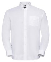 Russell Long Sleeve Oxford Shirt - White