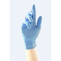 Pearl Powder Free Nitrile Gloves - Blue