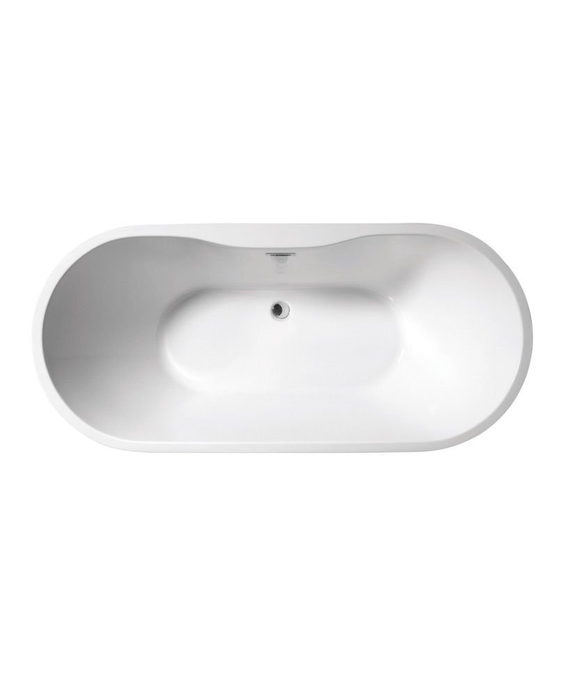 ANDREA FREESTANDING BATH INC WASTE AND OVERFLOW 1655X745MM