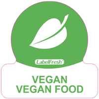 Allergen Lable - Vegan, 30x30mm, 500 labels per roll