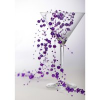 Pearl Bead Garland Purple - 2m