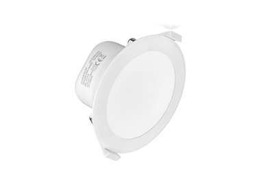 EVOLEC LIMA IP44 8W LED CCT  DIM D/L WHITE (BOX 40 ) | LM8/CCT/W