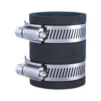 Fernco PlumbQwik Straight Coupling 53-62mm Black