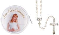 Communion Rosary/Imit.Pearl/Girl   (C61724)