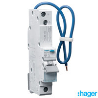 HAGER B-6A RCBO Electronic 1M 1P 10kA 30mA A Class