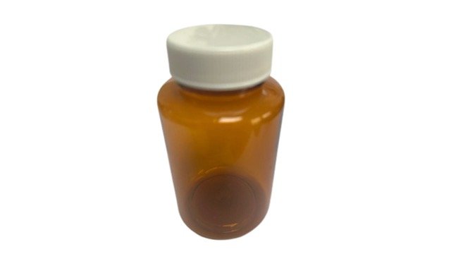 150ml PET AMBER TABLET VIAL SCREW CAP BOXED (100)