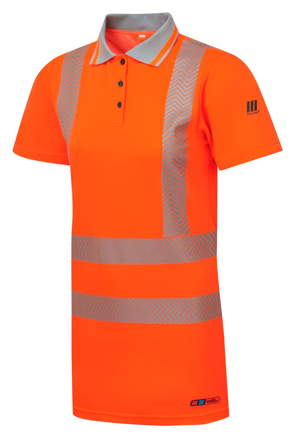 PULSAR&reg; LIFE Women's Hi-Vis Short Sleeve Orange Polo Shirt