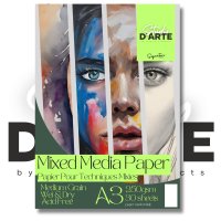 Studio D'Arte A3 Mixed Media Pad 250gsm - 30 Sheets