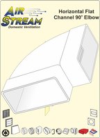 Flat Ducting Horizontal Elbow ASR40500