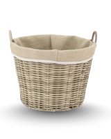Inglenook Round Plastic Weave Willow Basket