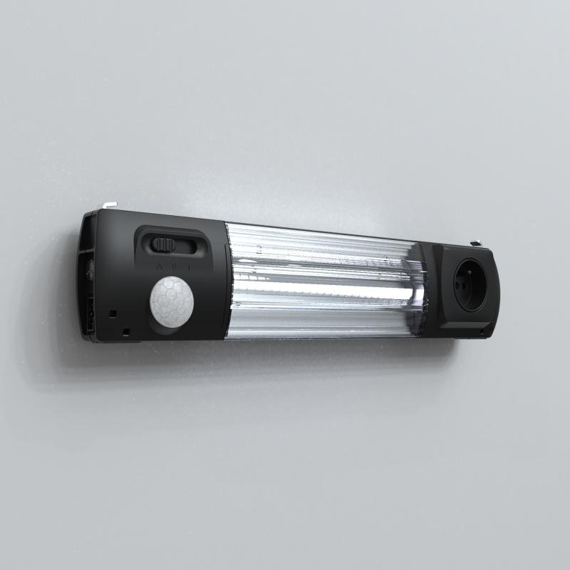 EL1200MS-US nVent Hoffman Light 1200lm Motion + Socket, Motion sensor 120-230V 50/60Hz Socket type B