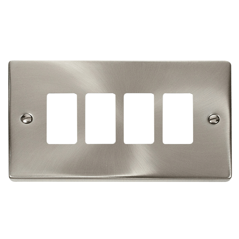 Click Deco 4G Gridpro Plate Satin Chrome VPSC20404