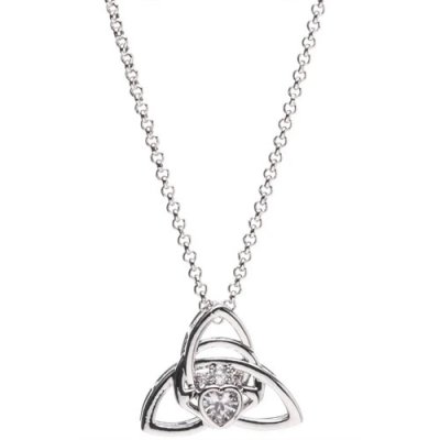 Newgrange Silver Trinity Knot Pendant