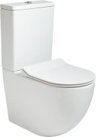INSPIRE FULLY SHROUDED RIMLESS WC PACK - SLIM SOFT CLOSE SEAT