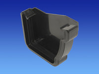 Wavin Stormline Stopend - External RH Black 8T851 T9851BK