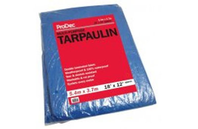 Blue Tarpaulin 18x12ft (5.4x3.7m)