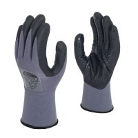 POLYFLEX GRIP NYLON GLOVE FOAMED NITRILE DOT PALM COATING - ABRASION LEVEL 4