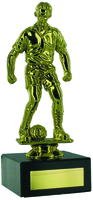 17cm Gold Soccer (M) Figure on Black Marble