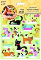 Pop Up Stickers Cats. (Priced in singles, order in multiples of 6)