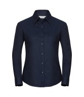 Russell Collection Ladies Long Sleeve Easy Care Oxford Shirt