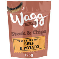Wagg Treats Steak & Chips 125g x 7