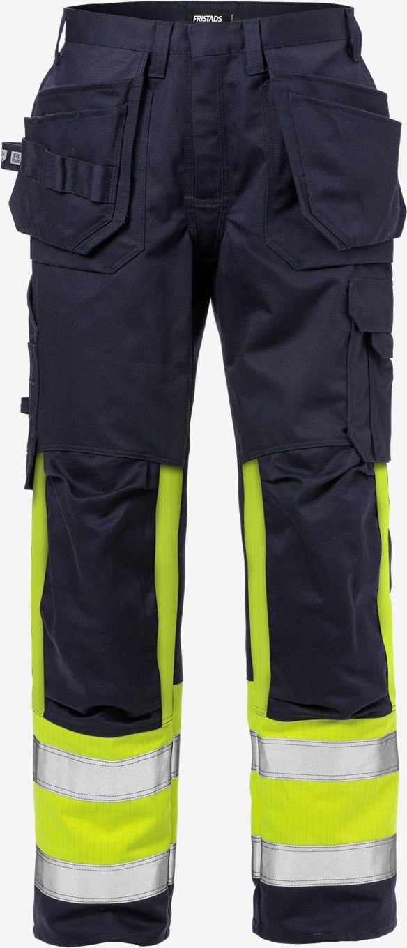 FLAME HIGH VIS CRAFTSMAN TROUSERS CLASS 1 2586 FLAM