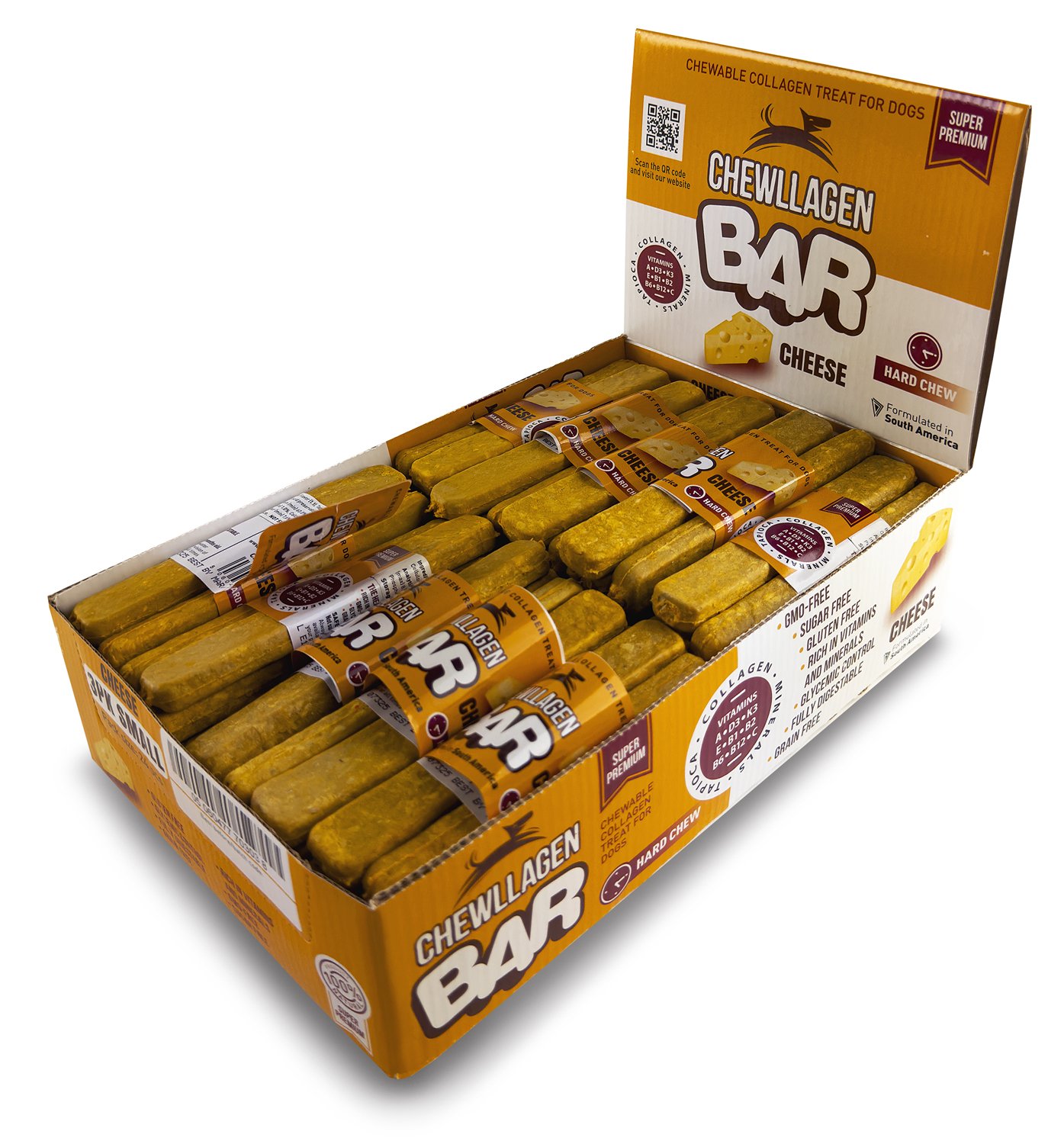 Chewllagen Cheese Bar Small 3pk 1x24