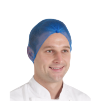 Hairtite Blue Disposable Polypropylene Hair Nets, Metal Free, Blue, 144/Card Pack