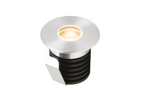 Noble 1 1W LED 350mA Architectural Ground Light Matte Brushed Aluminium Finish 3000K