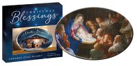 Ceramic Oval Plaque/Nativity   (38322)