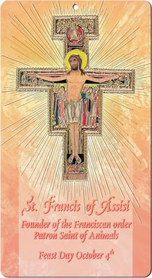 Board Picture/Gold Foil/St.Francis Cross   (33603)