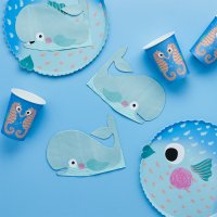 Whale Paper Napkins - Pack of 16
