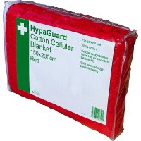HYPAGUARD CELLULAR BLANKET RED 150CM X 200CM