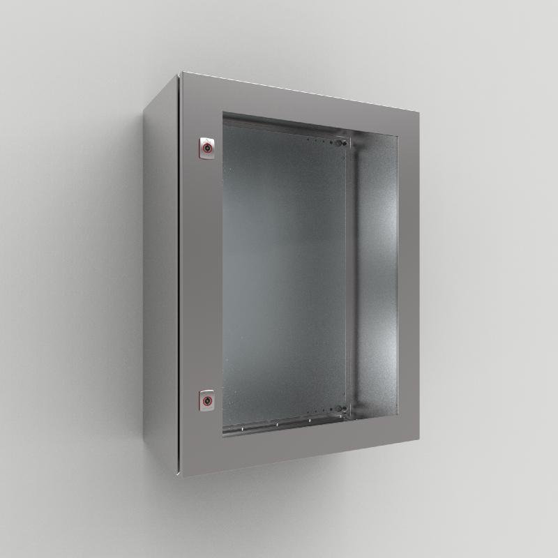 ADCS06040 nVent Hoffman Glazed door, 600x400, Stainless 304, 3mm double bit lock