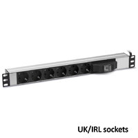 Formrack 19" 6 way PDU with circuit breaker (UK Type)