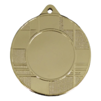 45mm Medal with Criss Cross Design (Gold)