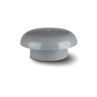 POLYPIPE SCV40SG SOLVENT GREY VENT COWL 110mm SOIL