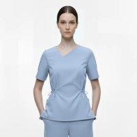 Avyres Cara Scrub Top Women Blue - M