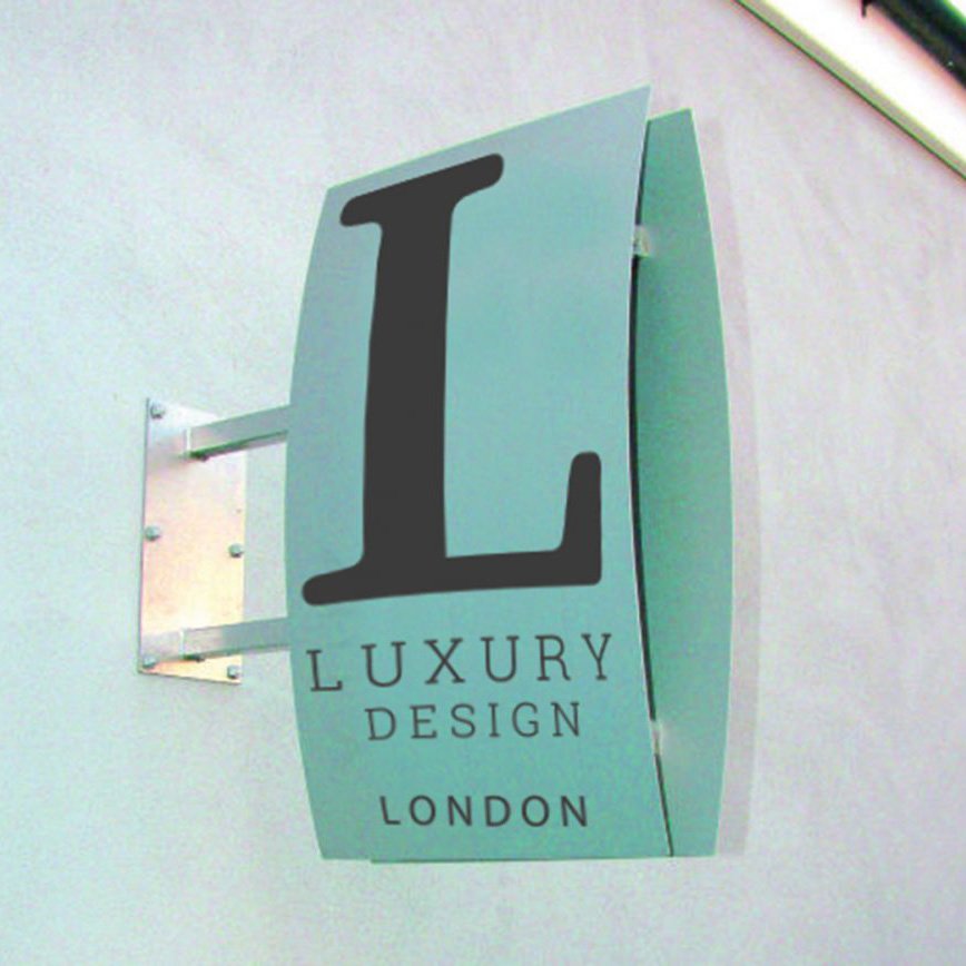 Curvex Projecting Sign