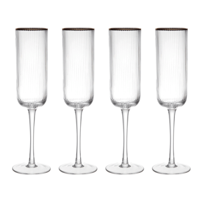 Mikasa Sorrento 200ml Flute Glasses - Set of 4