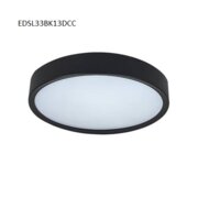LUCECO ROUND LED COLOUR CHANGING DECORATIVE CEILING LIGHT BLACK 18W 1350LM