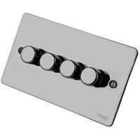 Dimmer switch Ultimate 4 Gang 2 Way Dimmer Black Nickel