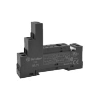 Finder 2 Pole Relay Base Black with Metal Retaining Clip 95.75.0SMA