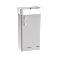 Tucker French Dartford 400mm Floor Standing Single Door Basin Unit Matt Light Grey