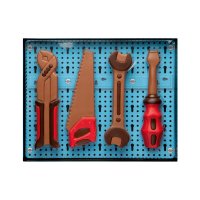 Decorated milk chocolate tool kit gift box - 195mm 5x150g