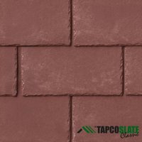 Tapco Slate composite Tapco tile conservatory Roof Tiles tapcoslate Red Rock colour, with tapco tiles tapco slate classic logo