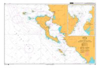 ADMIRALTY Chart - 205 Approaches to Nisos Kerkyra Nisoi Paxoi