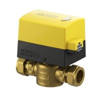 EPH Controls Two Port Compression Motorised Valve With Detachable Actuator 22mm V222P 