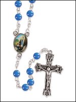 Loose Acrylic Rosary/Blue/Lourdes  (L/62904)